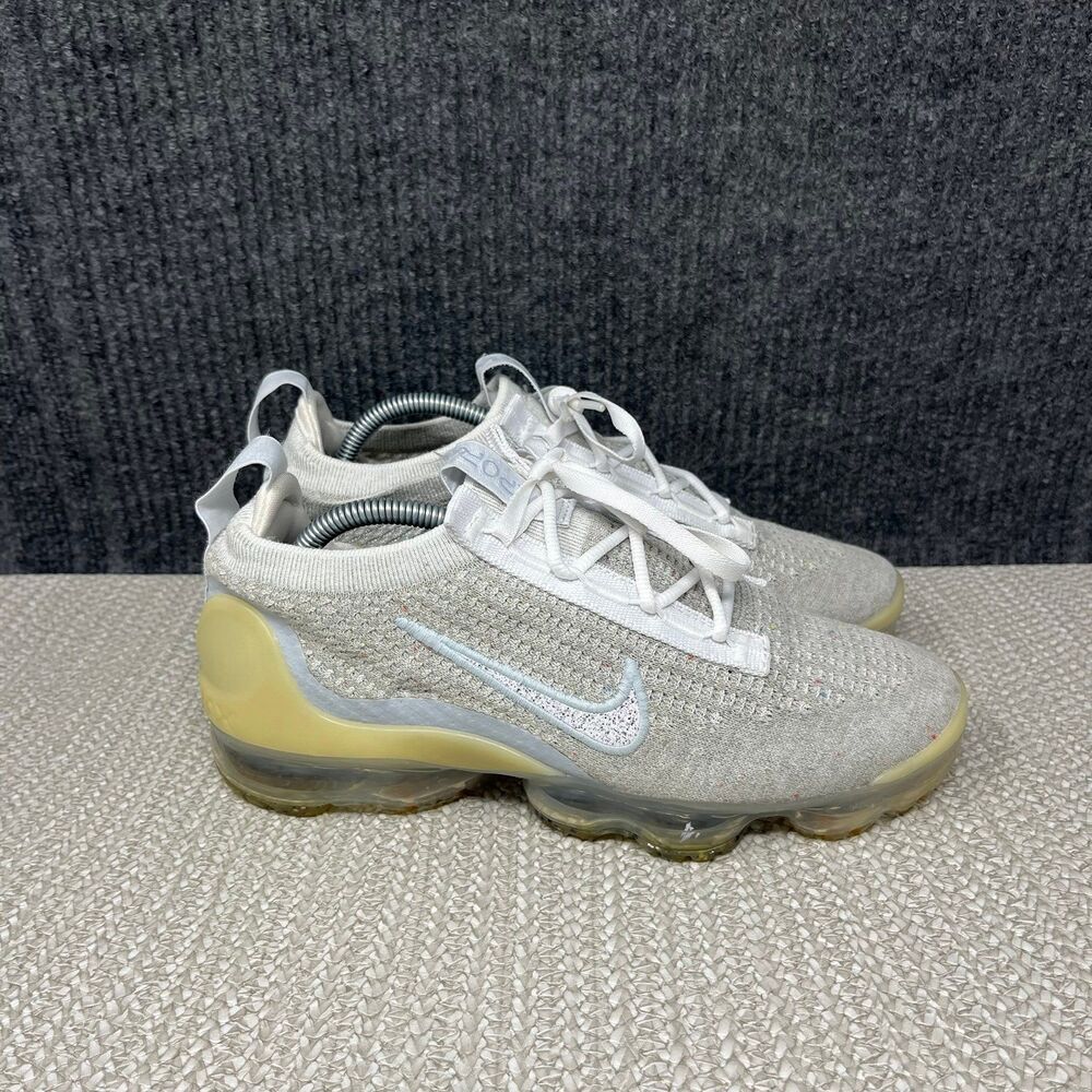 Nike Air Vapormax 2021 FlyKnit White Pure Platinum Shoes Women’s 7.5 DC4112-100